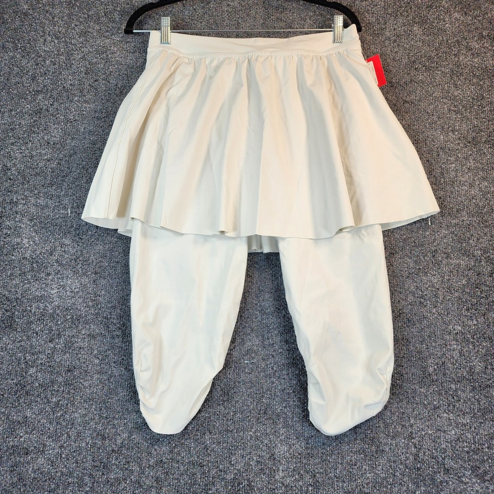 Spanx Booty Boost Women Athleisure Tennis Golf Skort Leggings Pockets Size L NWT